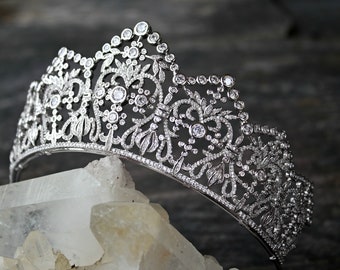 Bridal Tiara BREE Tiara Royal Bridal Crystal Wedding Crown Rhinestone Tiara Wedding Tiara Diamante Crown,Swarovski Crystal Tiara