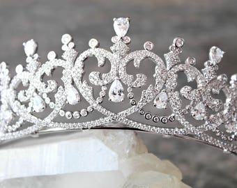 Tiara Tiara Swarovski Crystal Tiara Tiara SPENCER Tiara Princess Diana Wedding Crown CZ Bridal Crown Tiara Crown Wedding Crown Tiara Tiara