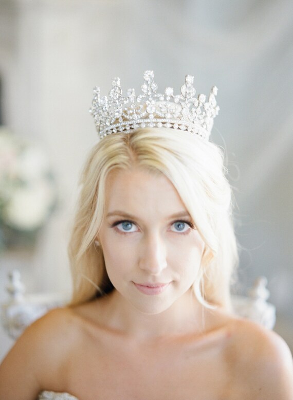 Bridal Tiara - QUEEN ELIZABETH, Swarovski Bridal Tiara  display picture 2