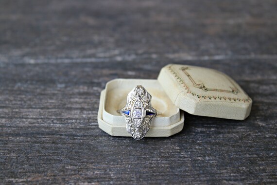 Engagement Ring Vintage Engagement Ring Art Deco R