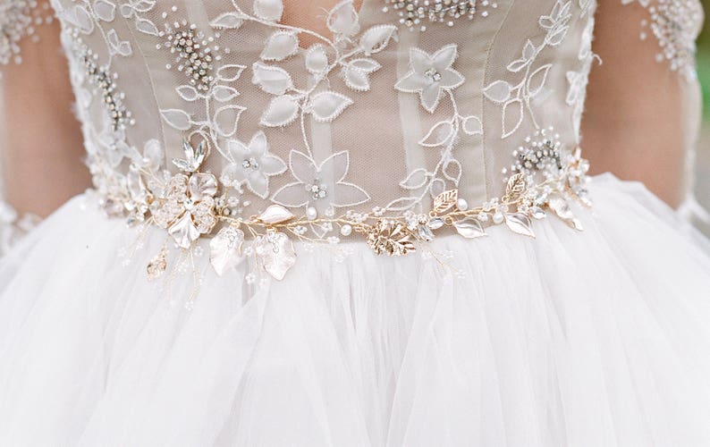 Bridal Hair Accessory HARLOW Bridal Headpiece Headpiece Bridal Headpiece Gold Bridal Headpiece Wedding Hair Vine As Seen in British Vogue