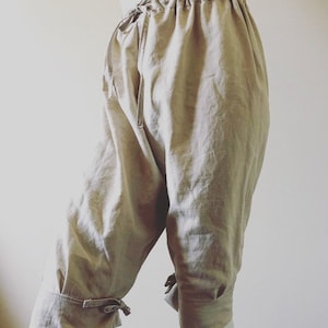 Knee length breeches, pants, historical clothing, renaissance costume, historical costume, regency fashion, mens pants, womens pants