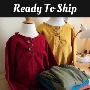 Boys Pirate Shirt, renaissance clothing, renfaire accessories, theatre costume, medieval shirt, pirate cosplay, ready to ship
