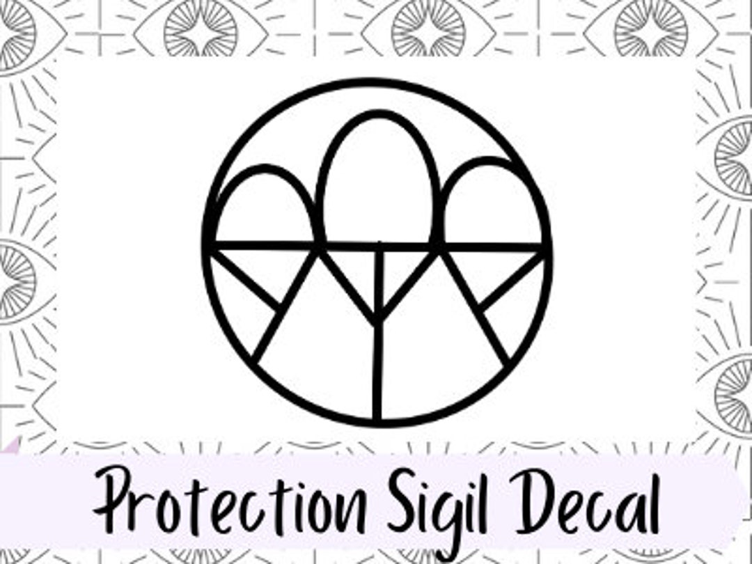 Magical Sigil Vinyl Decal Protection Sigil Banishing Spell - Etsy