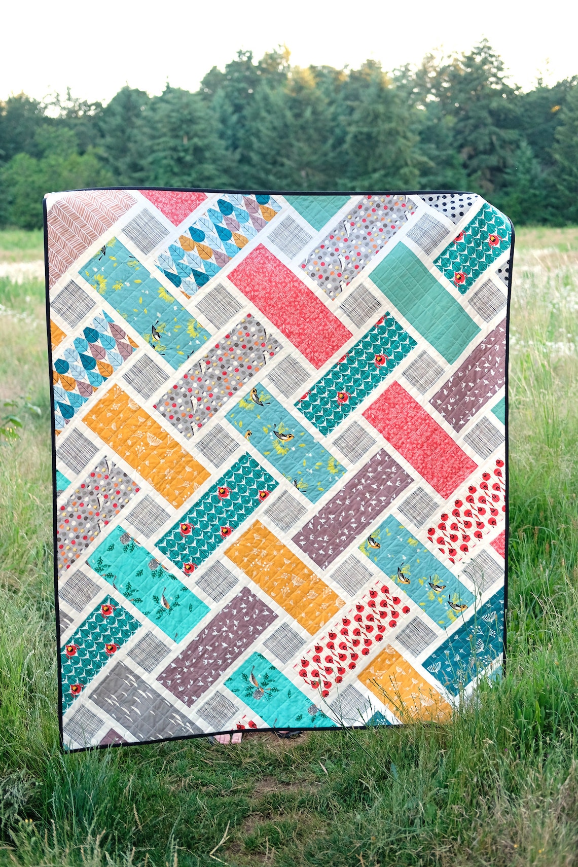 The Tessa Quilt Pattern Size Extension Queen and King Sizes Etsy