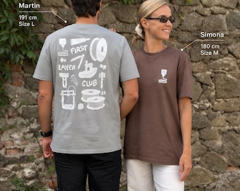 First Layer Club T-shirt – 3D-printshirt, maker-shirt, cadeau voor 3D-printer- en filamentliefhebbers