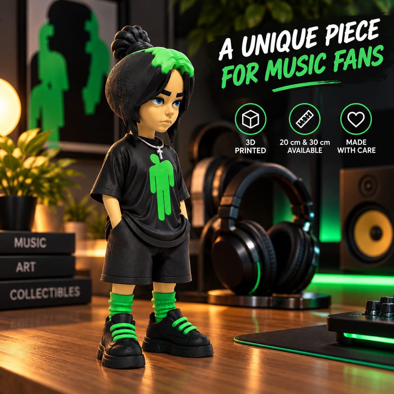 Billie Eilish Figurine - Etsy