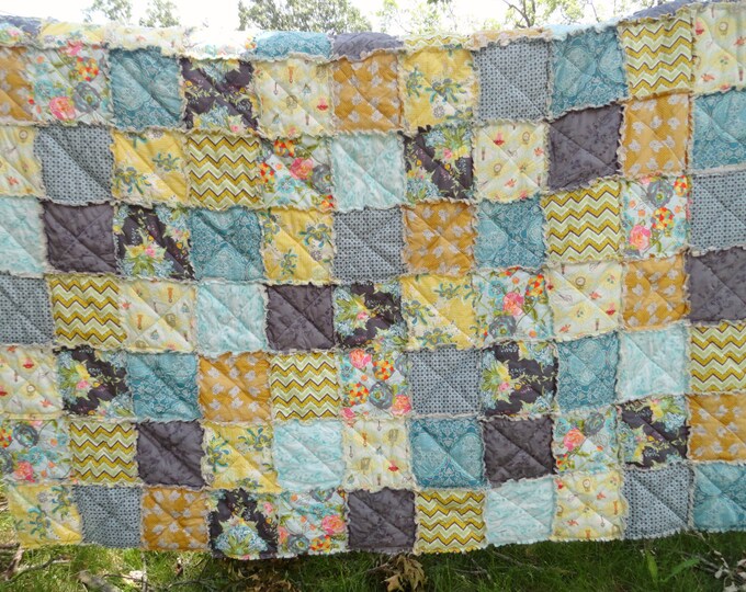 Sale Queen Size Rag Quilt in Bari J. Ackerman's Lilly Etsy