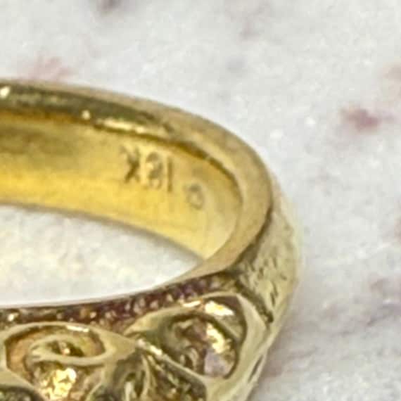 Ruby Ring 18K Vintage Ruby Engagement Ring Antiqu… - image 20