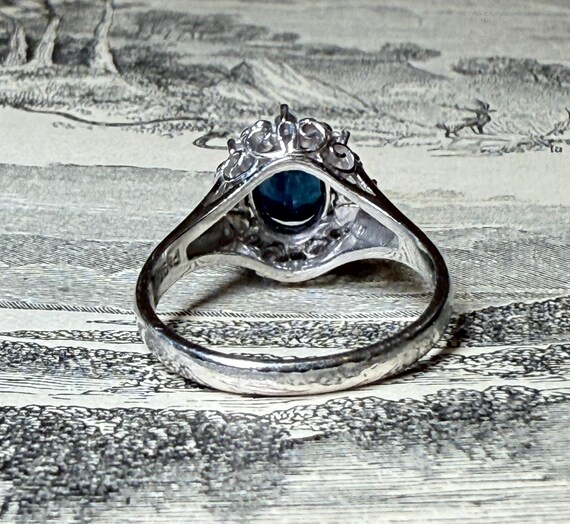 1円~ Pt900 サファイア ダイヤモンド リング 0.44ct D0.26ct 1円~ Pt900 サファイア ダイヤモンド リング 0.44ct D0.26ct