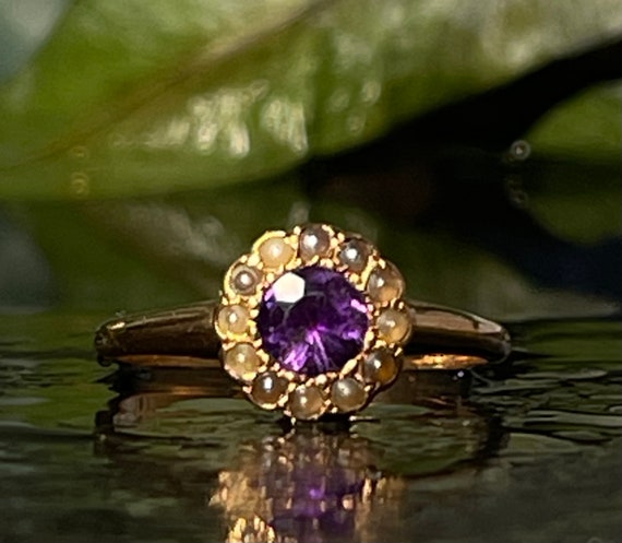 Victorian amethyst ring store