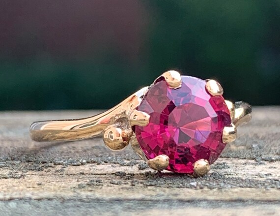 Rare Rhodolite Garnet Ring Victorian Ring Gothic G