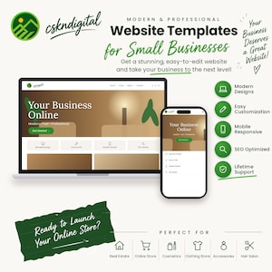 Custom Responsive HTML CSS UI Web Design Service Professional Small Business Website Development Complete Mobile Friendly Live Store Setup
