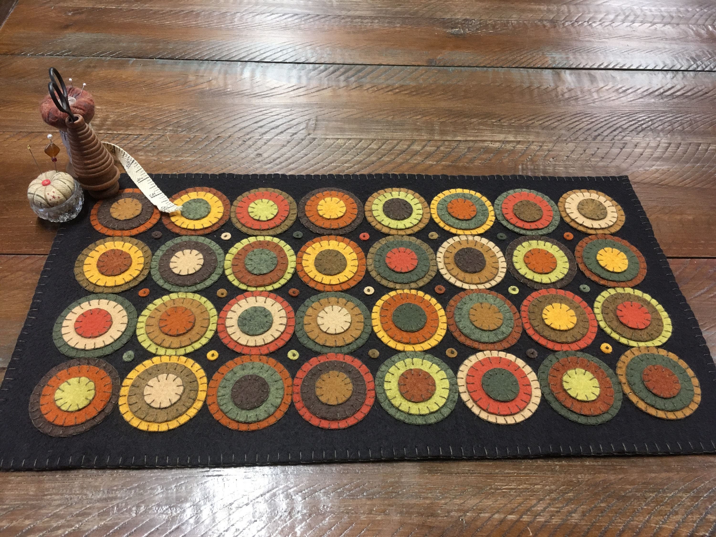 Harvest Gatherings kit PRECUT penny rug Etsy
