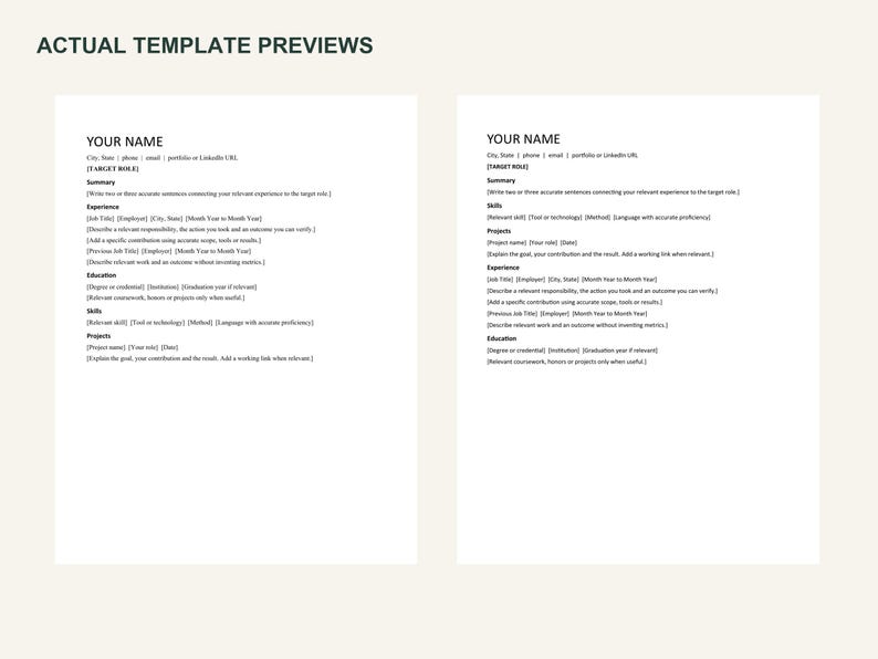 Professional Resume and Cover Letter Templates, 12 Word DOCX Designs ...