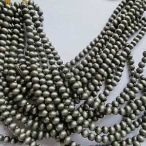 10mm Silver faux Navajo pearl beads Indian pearls