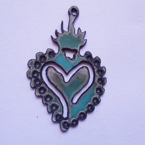 Turquoise Milagro Heart  #RM-22