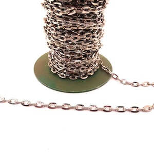 Silver metal chain by the foot. (1ft)  #ck-600