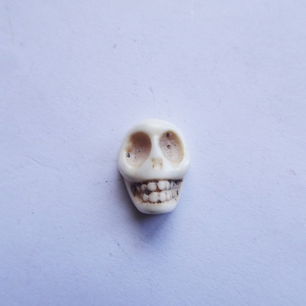 Sugar skull flat back cabochon approx 12x15mm #Ecab-54