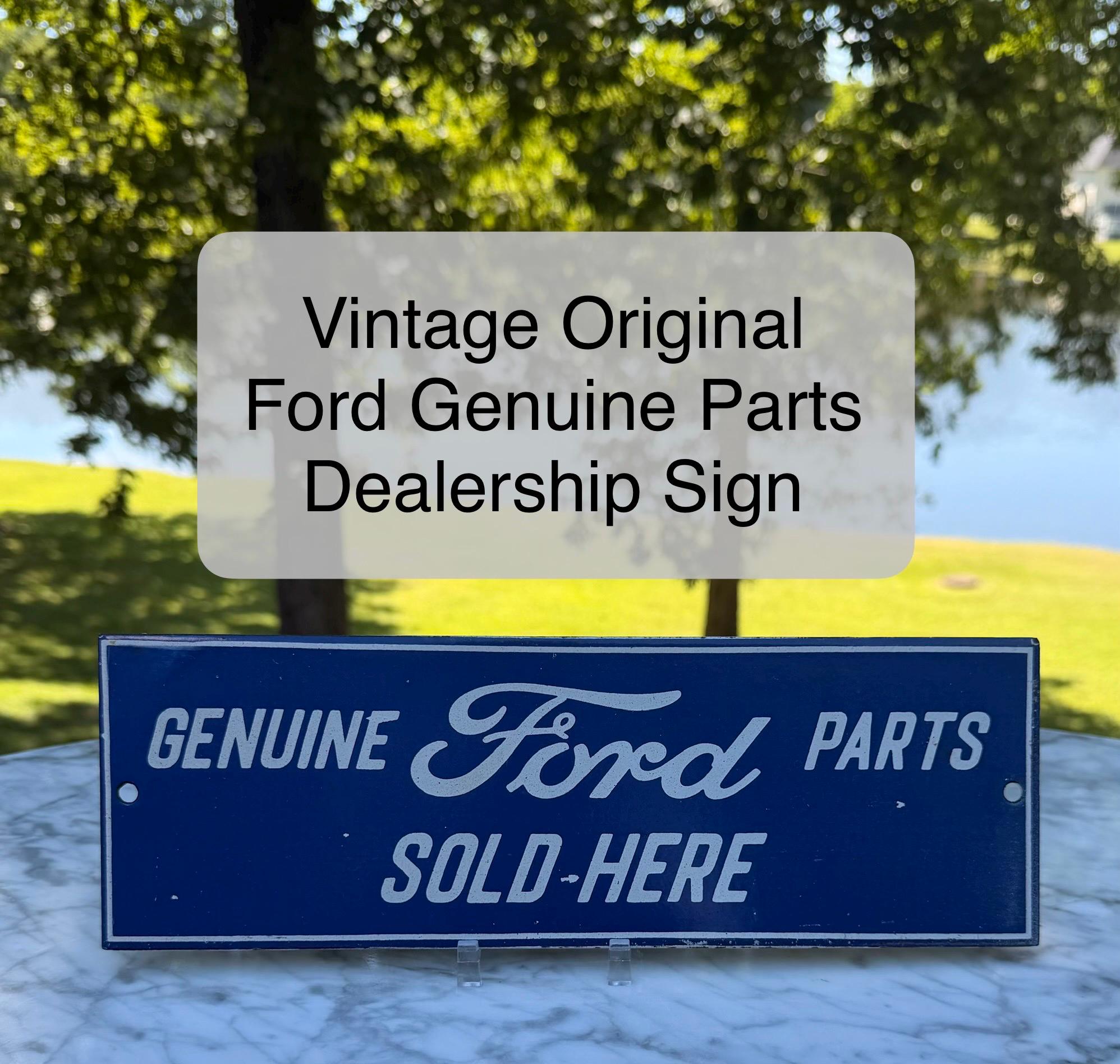 Genuine Ford Parts Sign - Etsy