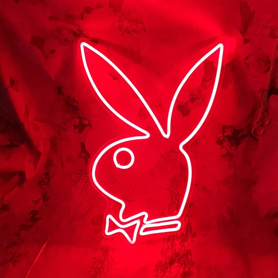 Custom Playboy Rabbit Neon Sign Bunny LED Neon Light Decor for | Etsy