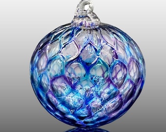 Hand Blown Glass Ornament • Luscious • Diamond Ornaments • sea glass ornaments • Christmas Gifts