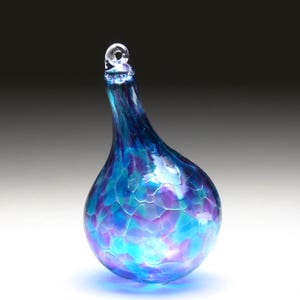 Luscious teardrop, hand blown glass ornament, Christmas suncatcher, holiday decoration, gift idea