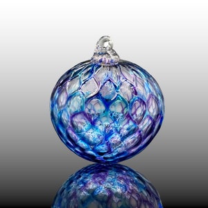 Luscious diamond, hand blown glass ornament, Christmas suncatcher, holiday decoration, gift idea