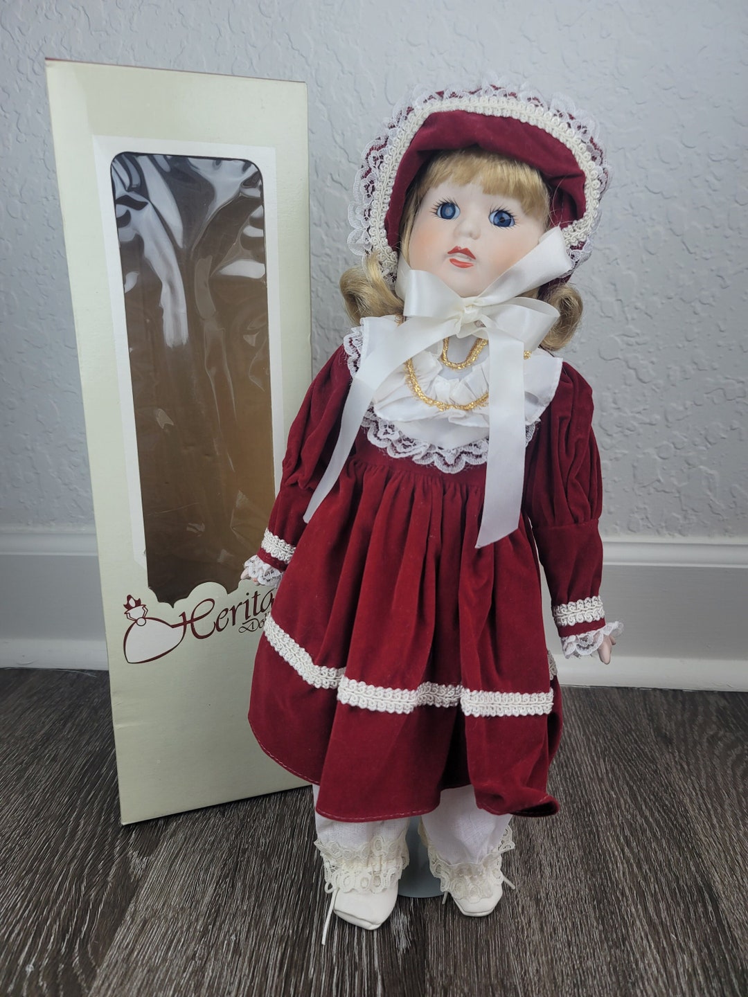 Heritage Dolls 16 Porcelain Doll PLAYS MUSIC 119912 in Etsy