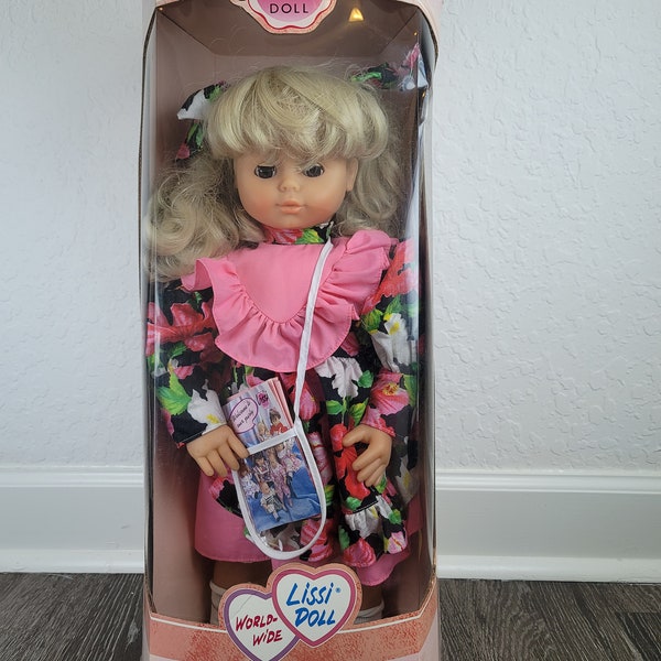 RARE Vintage Lissi-Dolls, Bethany, Birthday Series, Lissi Batz Toys, In Original Box, Vinyl Doll, 80s Doll, Worldwide Lissi Doll, Antique