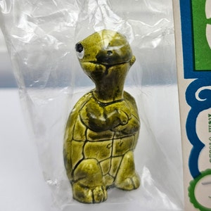 Mini Turtle Figurine, Vintage Miniature Turtle, Fun Miniature, Tiny Turtle Figurine, Turtle Lover Gift, Turtle Craft Miniature, Retro Turtle