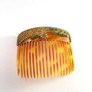 Vintage Hair Comb, Faux Tortoise Shell Hair Comb, Hair Accessory ...