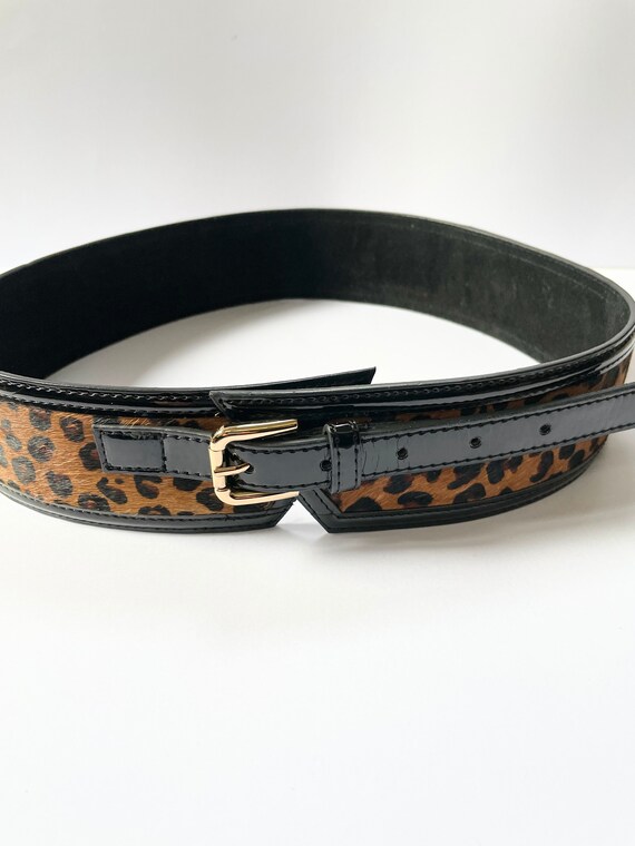 Beautifully MAde Leopard Print Pony Skin Belt | Etsy