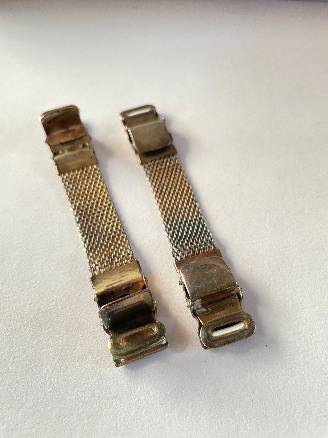 Vintage Sleeve Garters Gold Tone Mesh Sleeve / Skirt Lifters Etsy