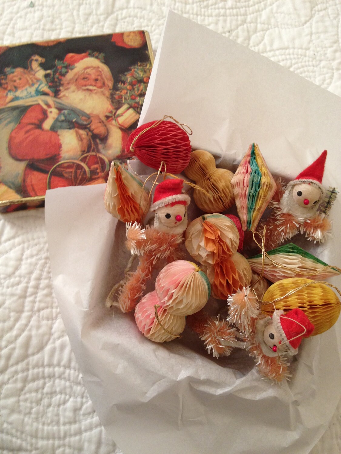 Vintage christmas decorations 1940's Clearance