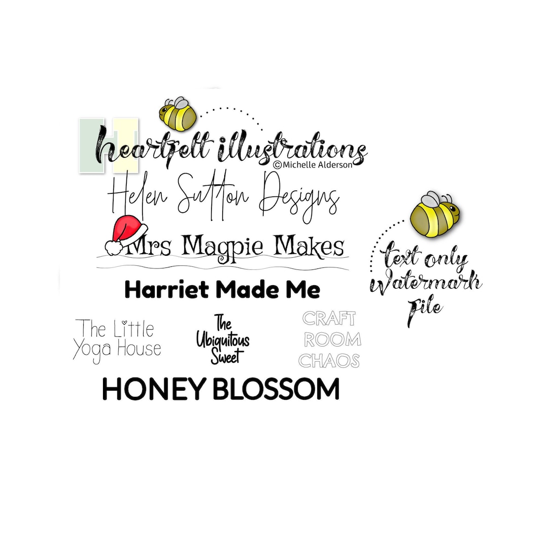 Custom Text Logo Design: Business Branding Watermark (digital File) - Etsy