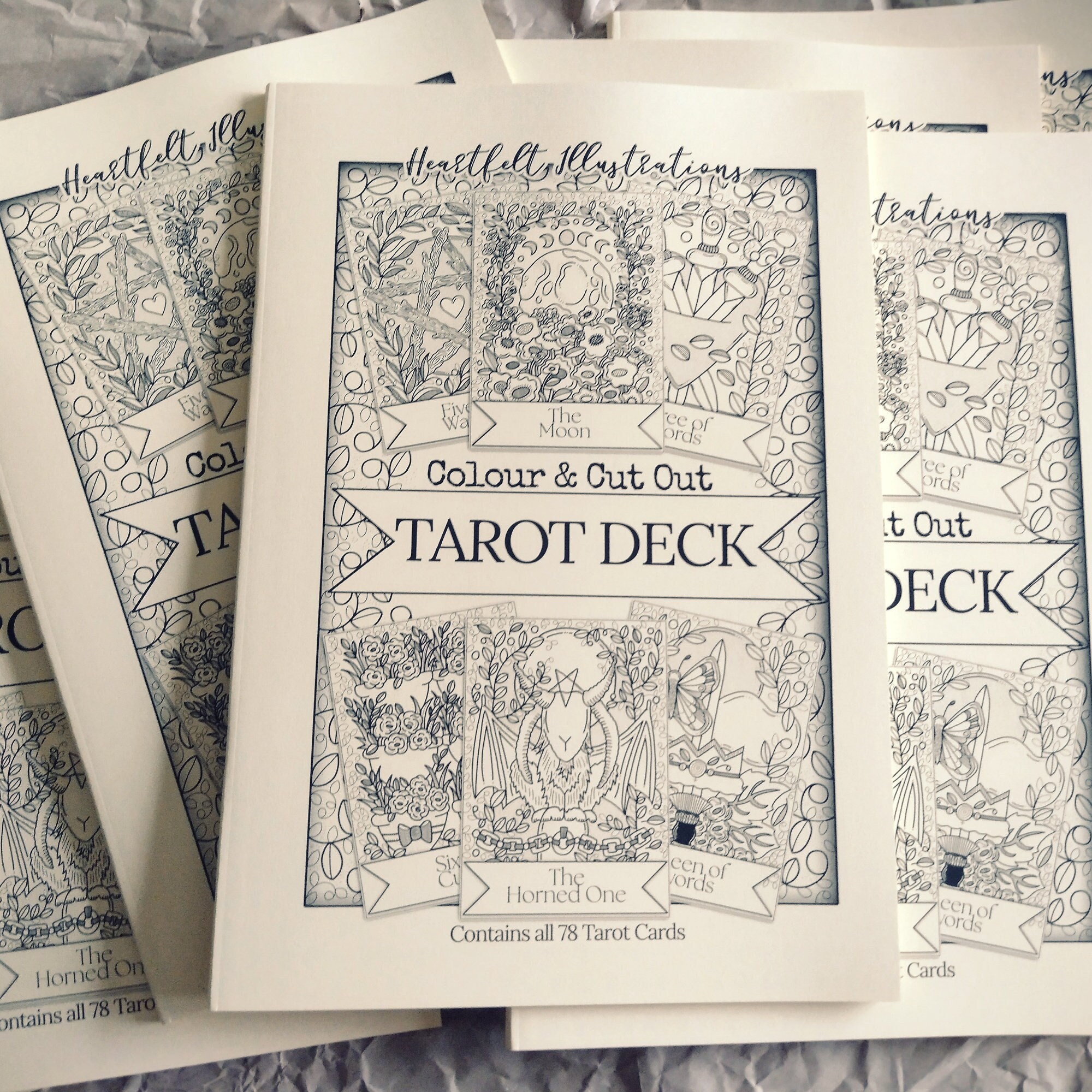 Blank Tarot Cards with Tarotee Plaid Back - Draw Your Own Tarot, Oracle  Cards