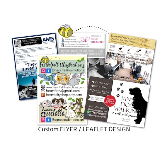 Custom Flyer Poster Design: Business Branding (Digital File)