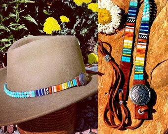 Serape Western Hatband, La Gringa