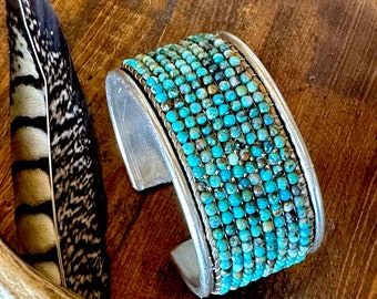 Bracciale rigido in turchese naturale
