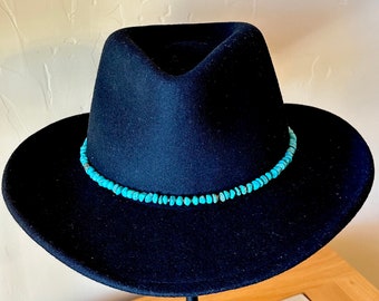 AAA Grade Turquoise Nugget Hatband; Slim