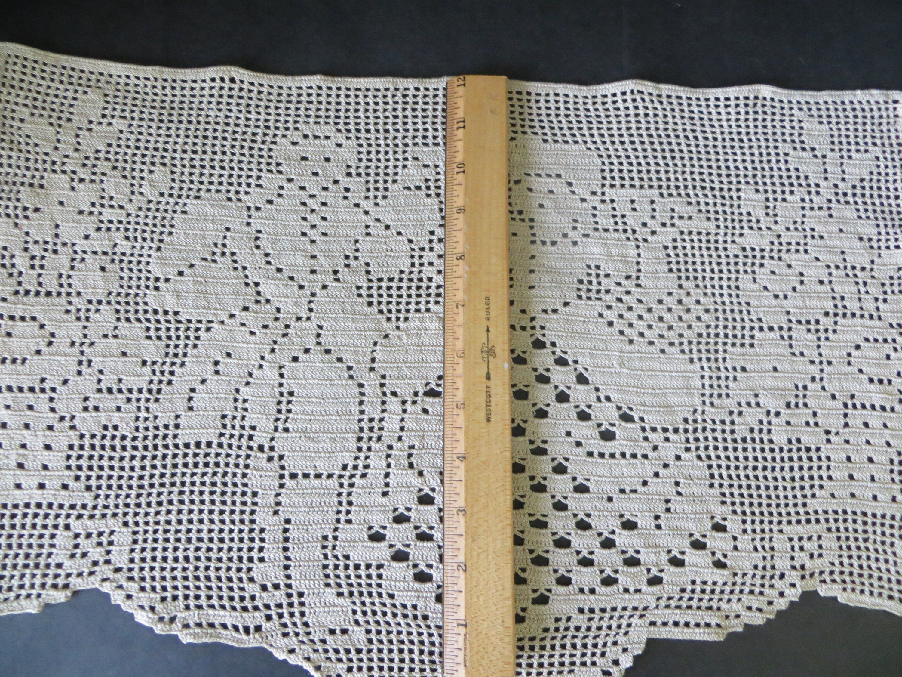 The Courtship Dance Filet Crochet Wall Hanging Etsy