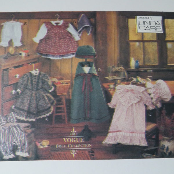 Vogue Craft Early American Doll Clothes by Linda Carr, Fits 18" Doll