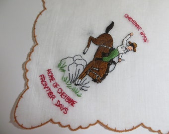 Commemorative Cheyenne, Wyoming, Frontier Days Handkerchief