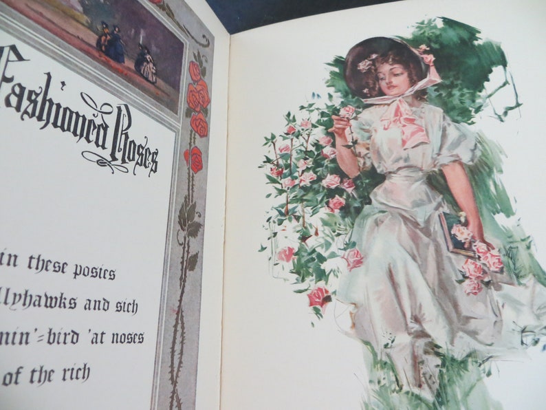 1909 Riley Roses by James Whitcomb Riley, Book of Poetry. 1st Edition image 8