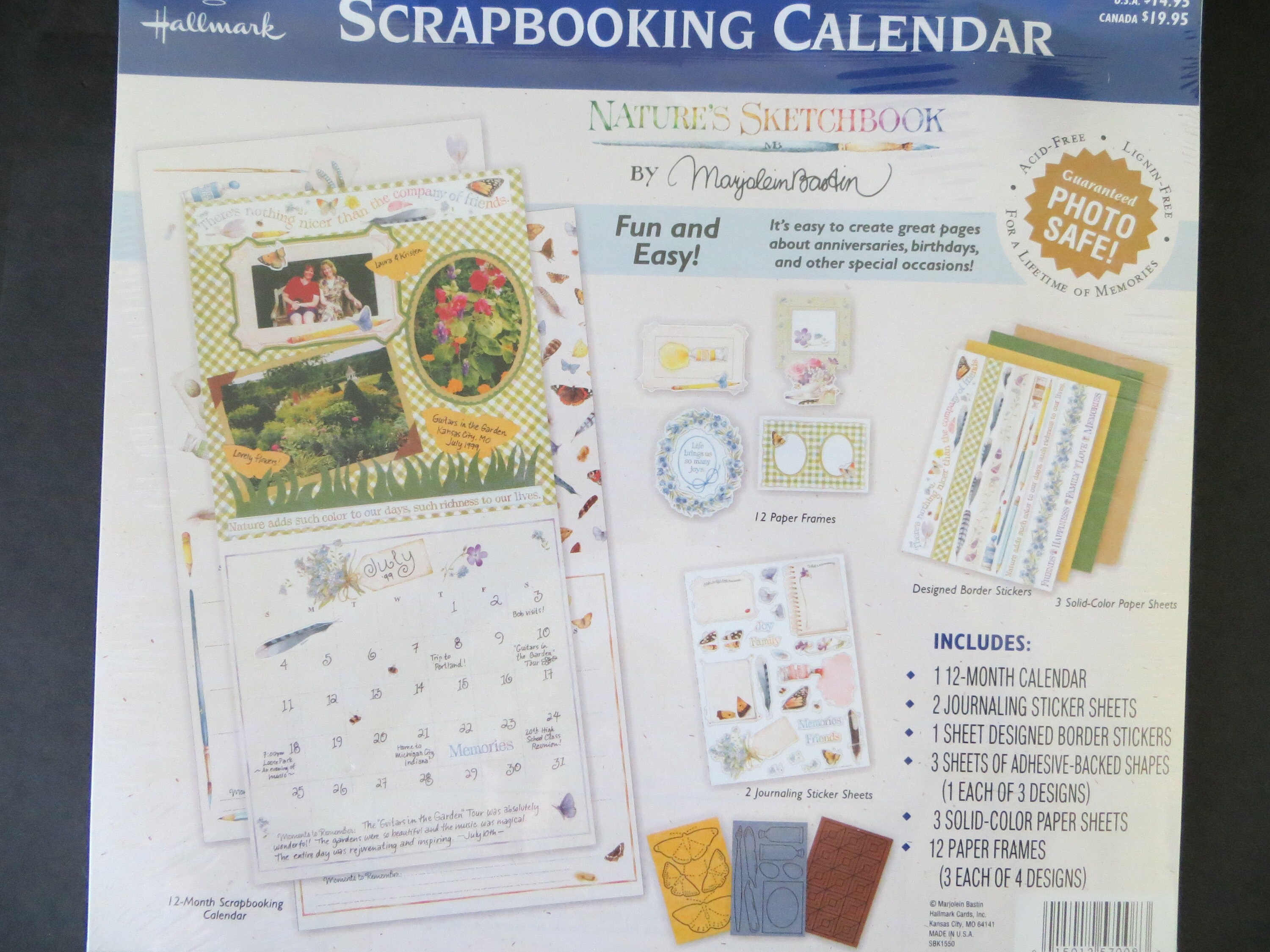 Hallmark Scrapbooking Calendar by Marjolein Bastin, Factory Sealed - Etsy