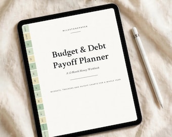 Budget Planner Printable – Debt Payoff Tracker Instant Download