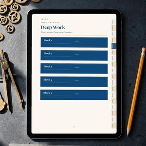 Engineering Planner | Hyperlinked Digital Planner for iPad, GoodNotes Engineering Student Planner, Undated image 3