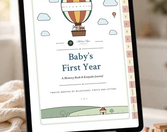 Baby's First Year Day Edition | Hyperlinked Digital Baby Memory Book for iPad, GoodNotes Baby Journal