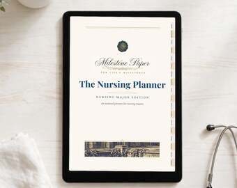Nursing Planner | Hyperlinked Digital Planner for iPad, GoodNotes Nursing Student Planner, Clinical Rotation Log